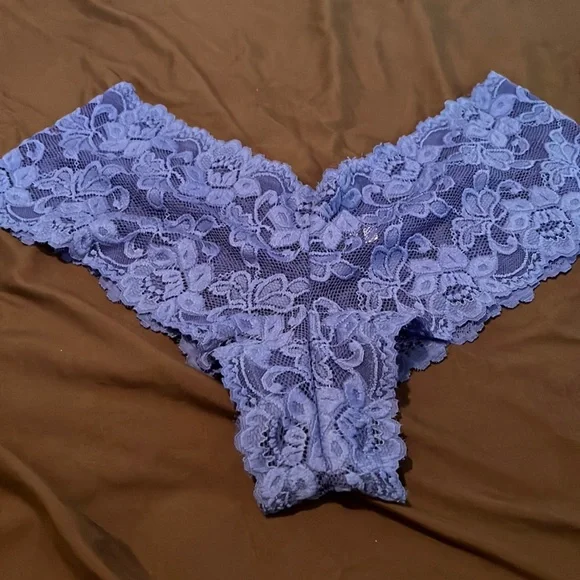 Lacy purple booty shorts by Fredericks of Hollywood - Picture 1 of 4